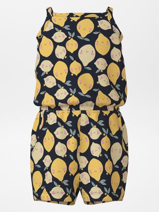 Macacão estampado com alças