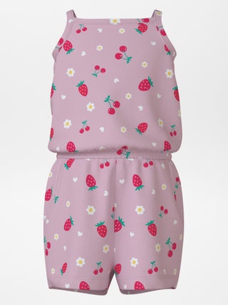 Macacão estampado com alças