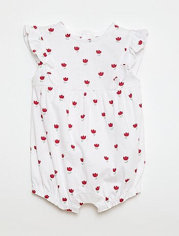 Macacão estampado em algodão