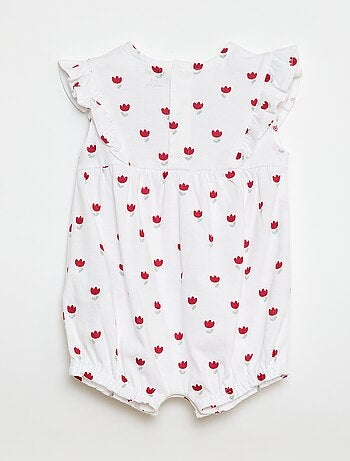 Macacão estampado em algodão