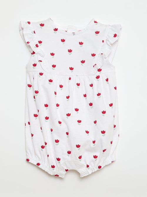 Macacão estampado em algodão - Kiabi