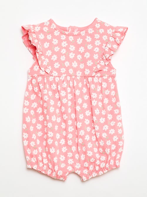 Macacão estampado em algodão - Kiabi