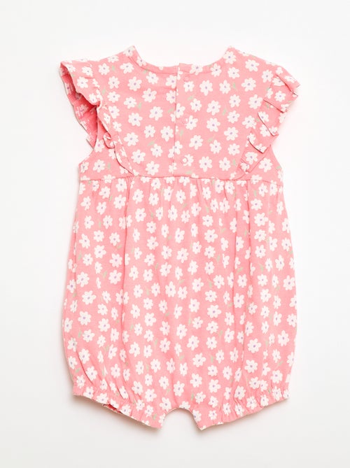 Macacão estampado em algodão - Kiabi