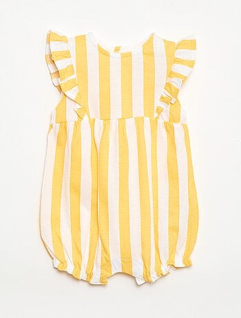 Macacão estampado em jersey de algodão