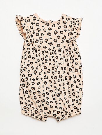 Macacão estampado em jersey de algodão