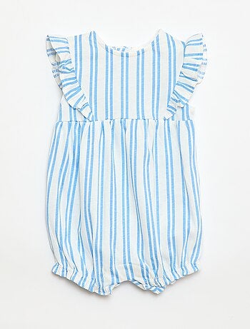 Macacão estampado em jersey de algodão