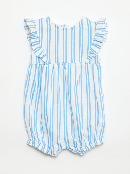 Macacão estampado em jersey de algodão - Kiabi