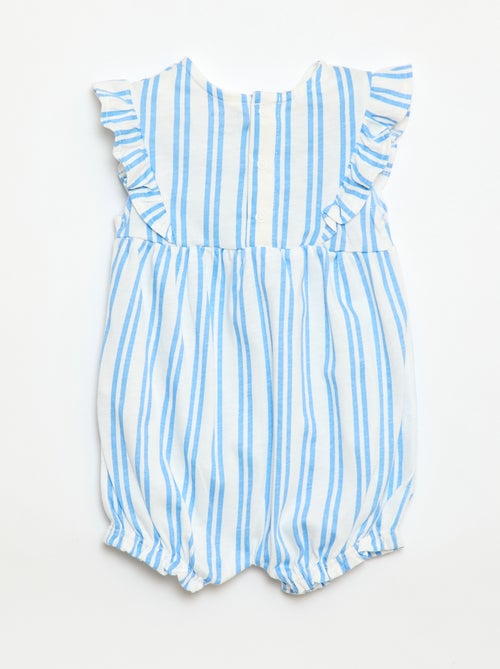 Macacão estampado em jersey de algodão - Kiabi