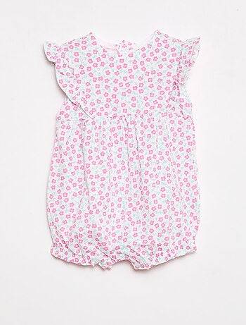 Macacão estampado em jersey de algodão