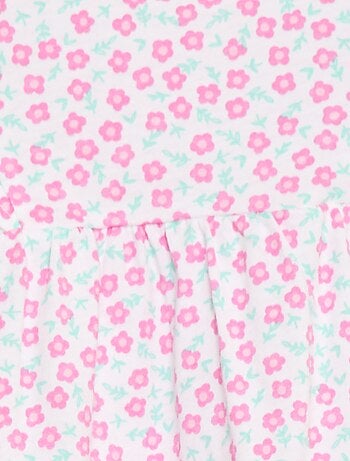 Macacão estampado em jersey de algodão