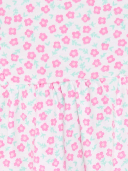 Macacão estampado em jersey de algodão - Kiabi