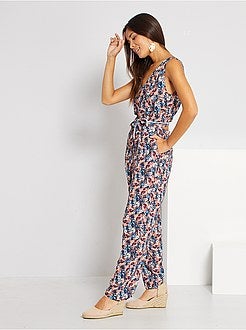 Macacão fluido com parte de trás aberta - Kiabi