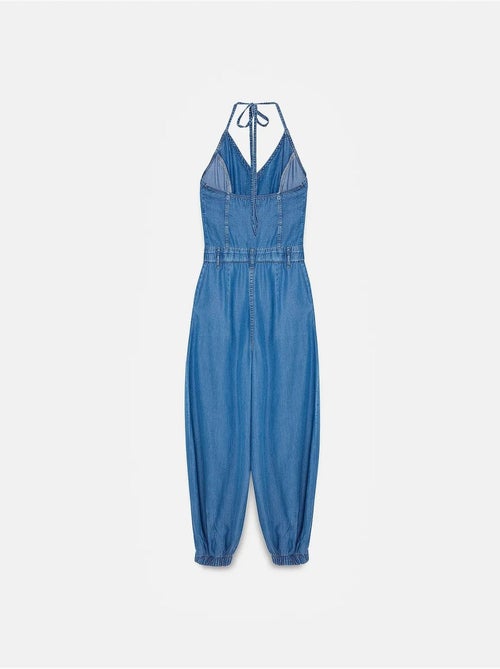 Macacão halter de perna larga dilvin - Kiabi
