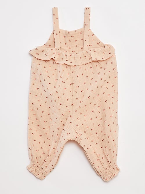 Macacão jardineiras com motivo - Kiabi