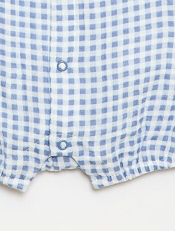 Macacão leve para dormir em gaze de algodão