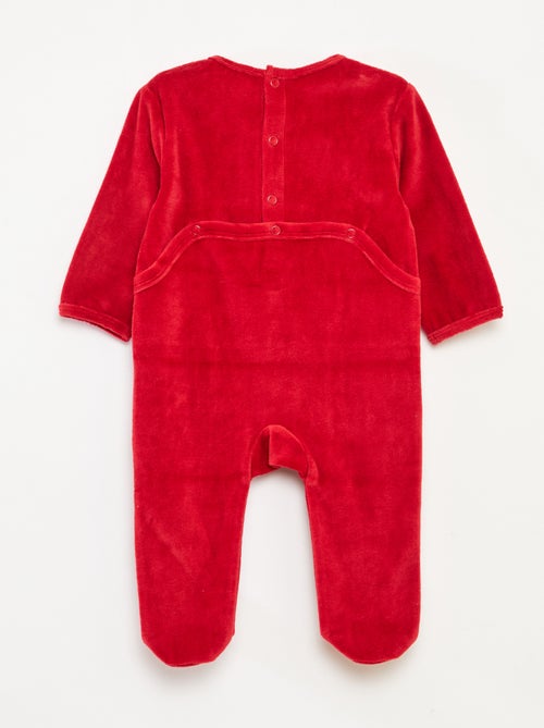 Macacão pesado de Natal 'Disney' 'Stitch' em veludo de algodão - Kiabi