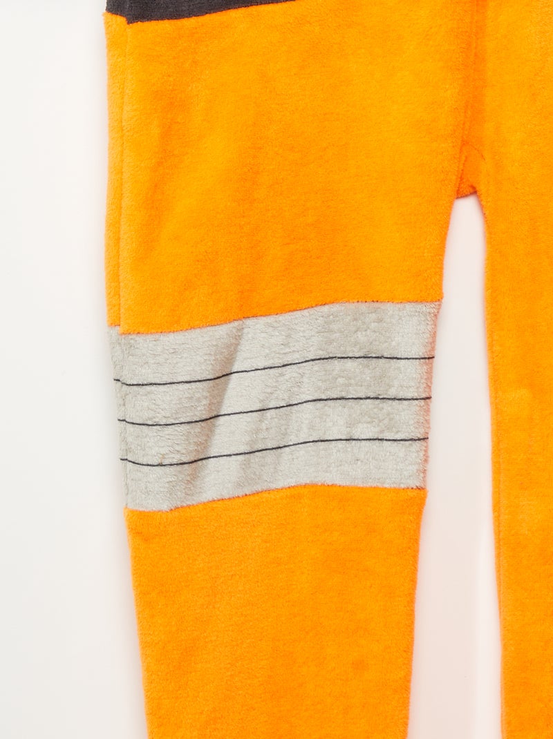 Macacão pijama em malha polar 'Naruto' LARANJA - Kiabi