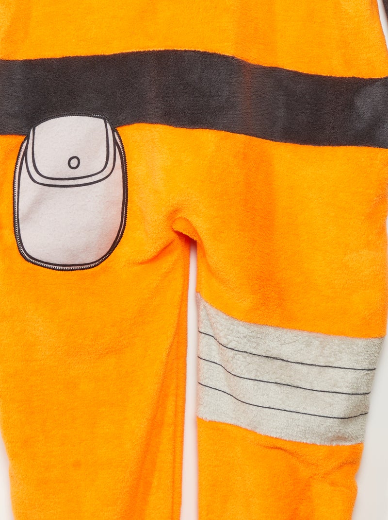 Macacão pijama em malha polar 'Naruto' LARANJA - Kiabi
