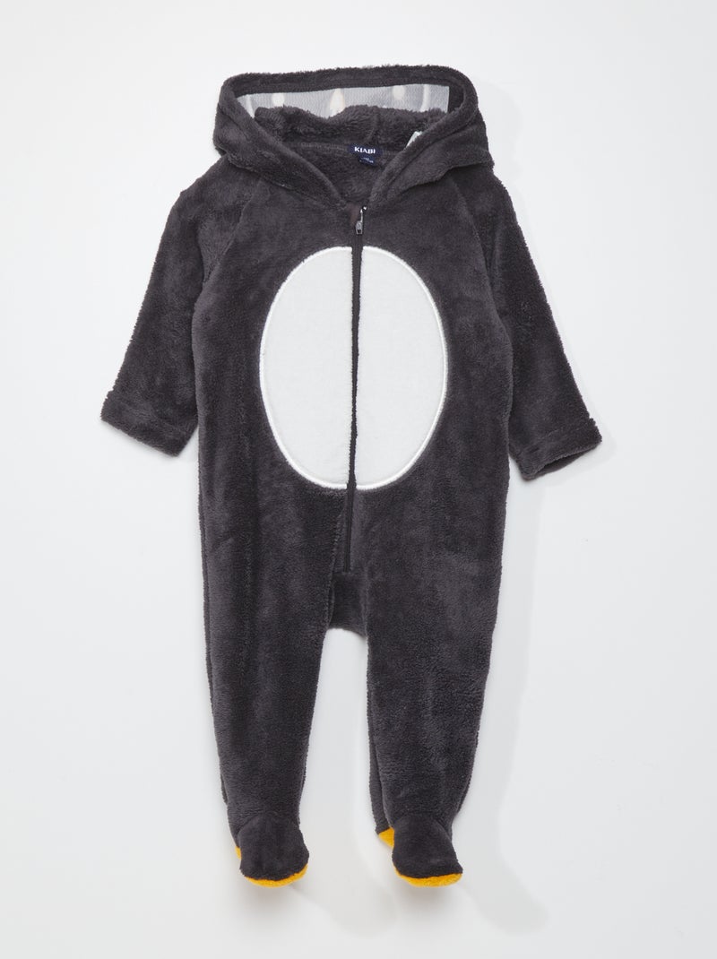 Macacão polar com capuz 'panda' Pinguim - Kiabi