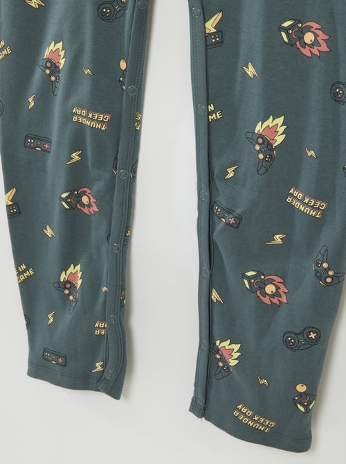 Macacão que abre com molas de pressão  - So Easy - Kiabi