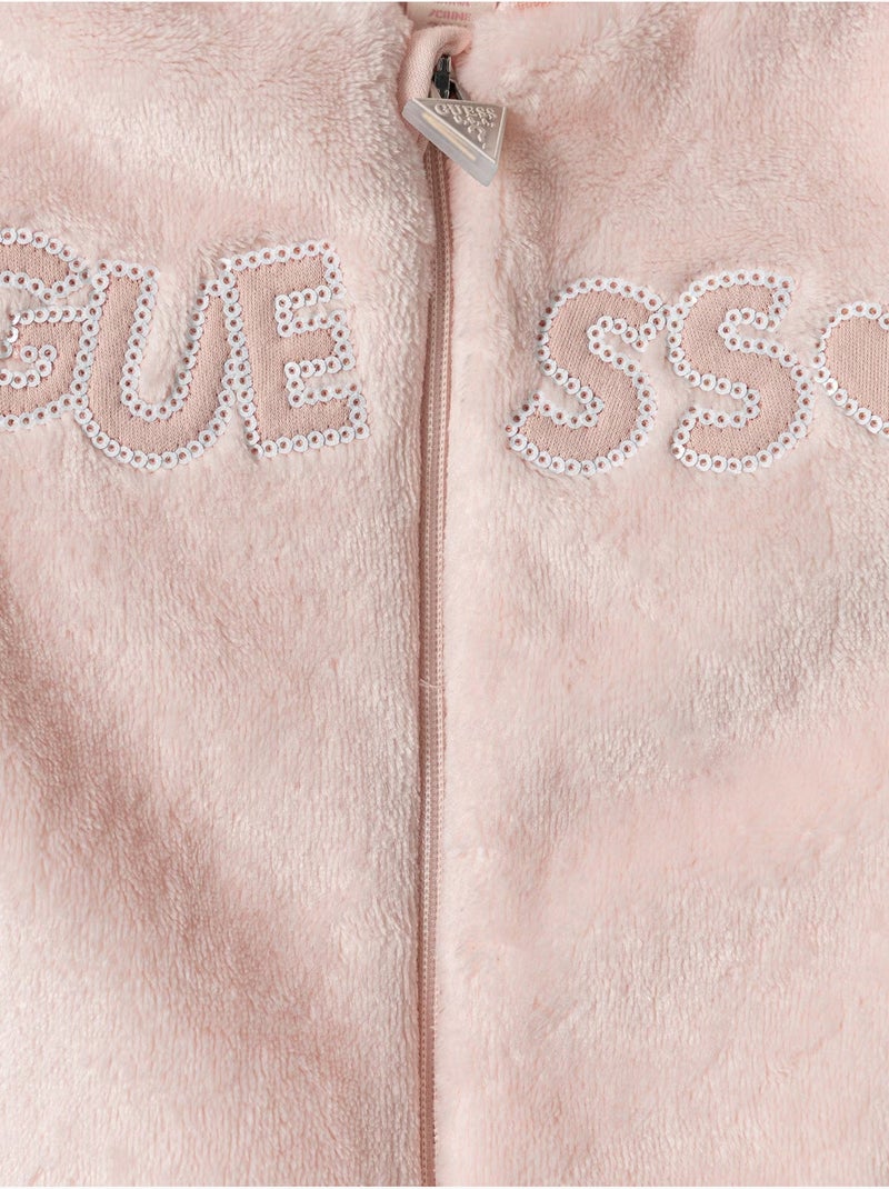 Macacão quentinho para bebé - guess kids Rosa - Kiabi