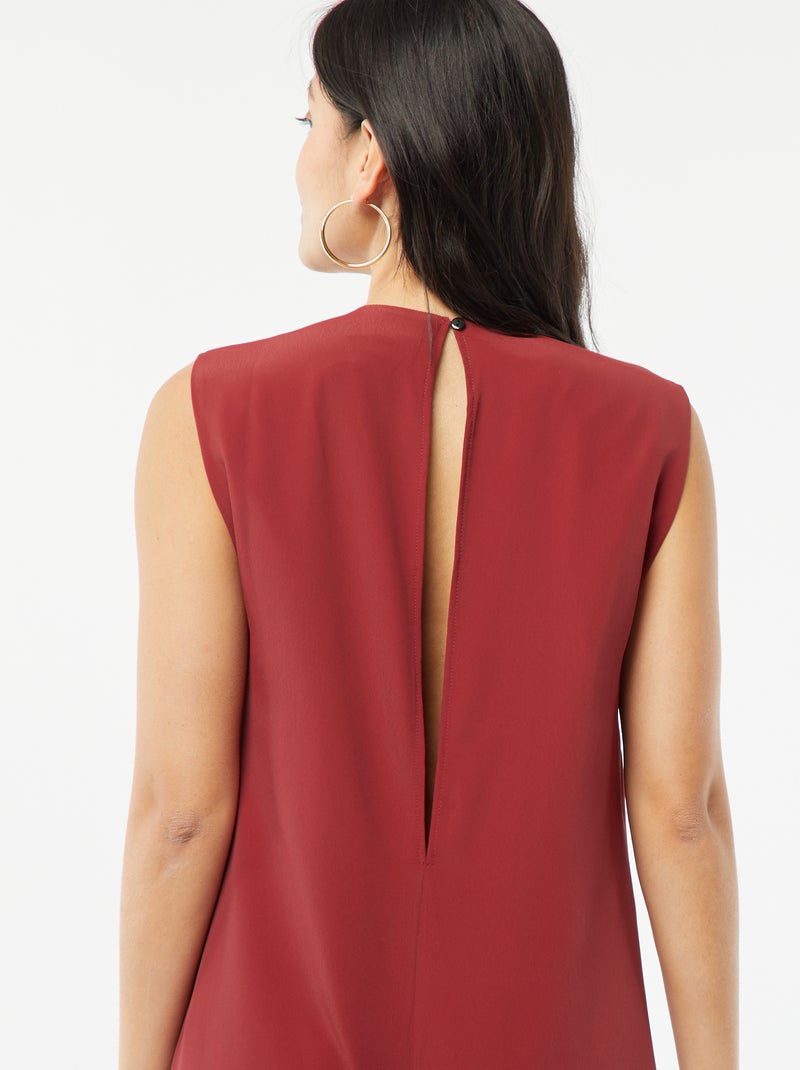 Macacão sem mangas com motivo VERMELHO - Kiabi