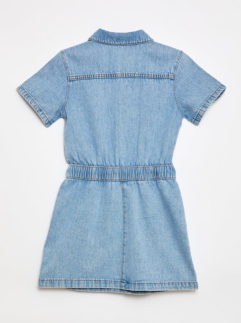 Macacão vestido em ganga Azul - Kiabi
