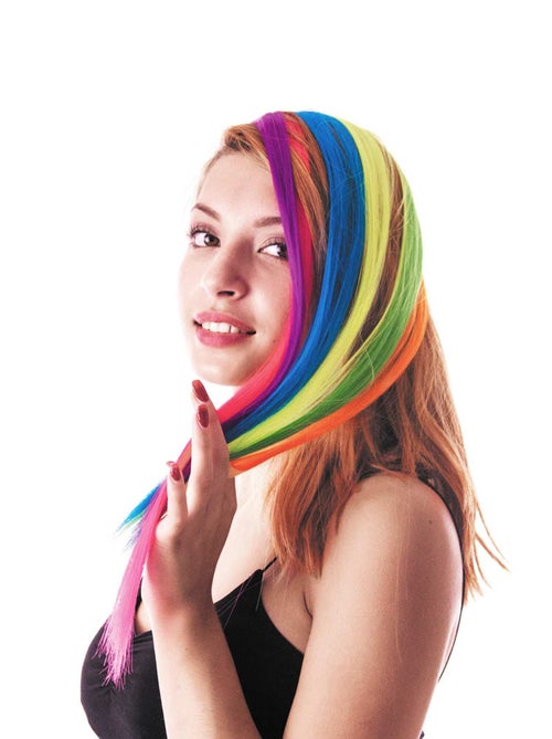 Madeixas de néon para prender - Kiabi