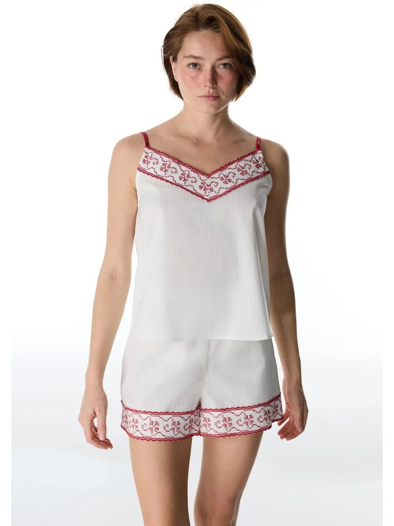 Magnifique calças curtas de pijama penti Branco sujo - Kiabi