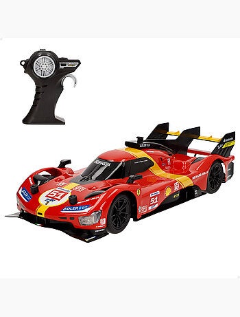Maisto carro telecomandado ferrari 499p lmh (campeão das 24h de le mans de 2023) c/ luz 1:16