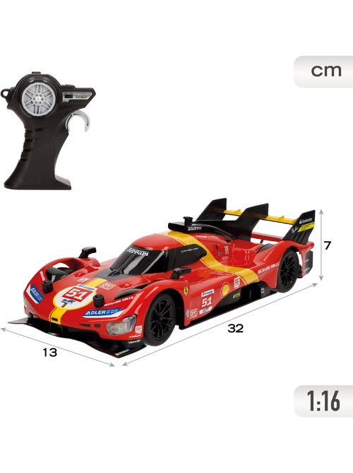 Maisto carro telecomandado ferrari 499p lmh (campeão das 24h de le mans de 2023) c/ luz 1:16 - Kiabi Maisto carro telecomandado ferrari 499p lmh (campeão das 24h de le mans de 2023) c/ luz 1:16 - Kiabi