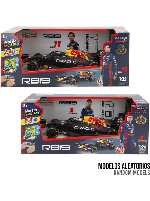 Maisto f1 carro telecomandado 2023 oracle red bull racing rb19 nº1 verstappen 1:24 - Kiabi