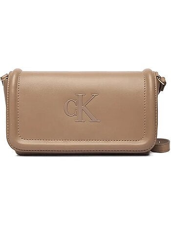 Mala a Tiracolo Bege Calvin Klein Jeans Bold para Mulher