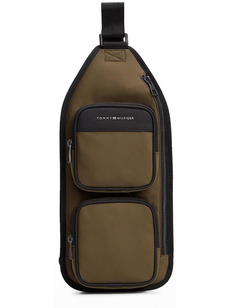 Mala a tiracolo kaki para homem tommy hilfiger repreve Verde - Kiabi