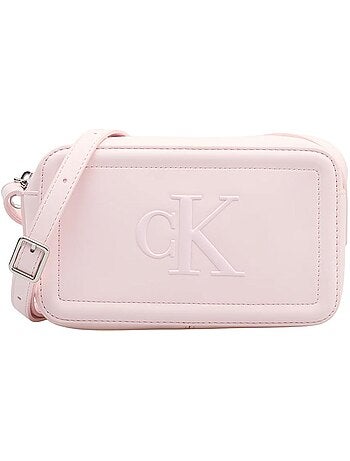 Mala a Tiracolo Rosa para Mulher Calvin Klein Jeans Bold Ck Camera