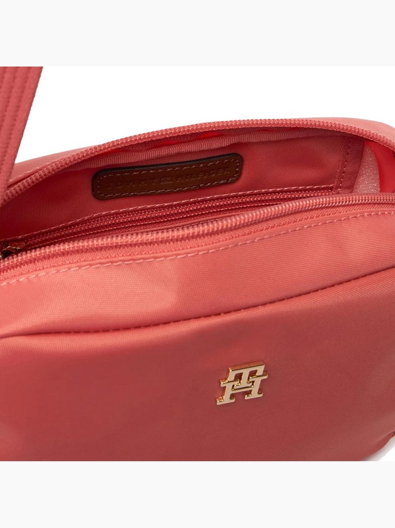 Mala a tiracolo rosa para mulher tommy hilfiger popette camera Castanho-capuccino - Kiabi
