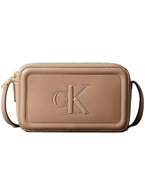 Mala a Tiracolo Taupe Calvin Klein Jeans Bold Ck para Mulher - Kiabi Mala a Tiracolo Taupe Calvin Klein Jeans Bold Ck para Mulher - Kiabi