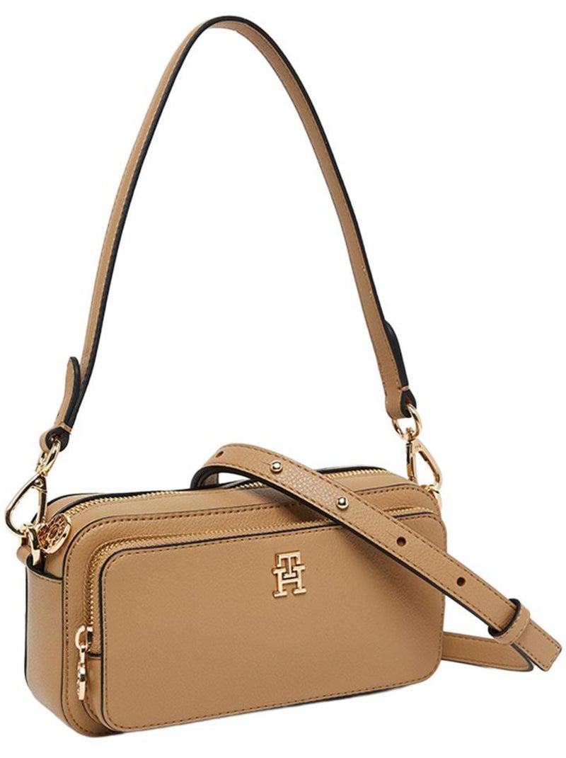 Mala a tiracolo tommy hilfiger daily camera castanha para mulher Castanho-capuccino - Kiabi