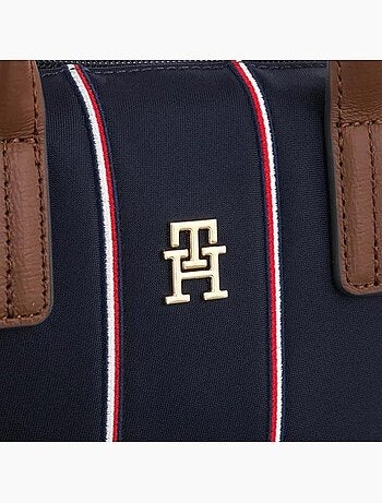 Mala a tiracolo tommy hilfiger popettees azul-marinho para mulher