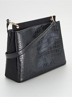 Mala com efeito pele de crocodilo - Kiabi