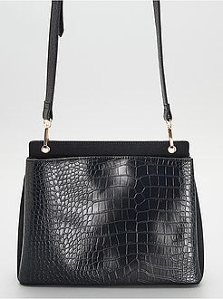 Mala com efeito pele de crocodilo - Kiabi