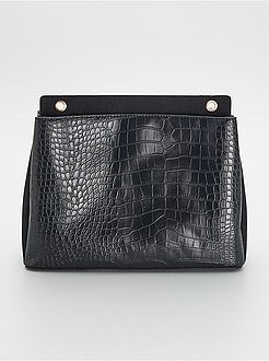 Mala com efeito pele de crocodilo - Kiabi