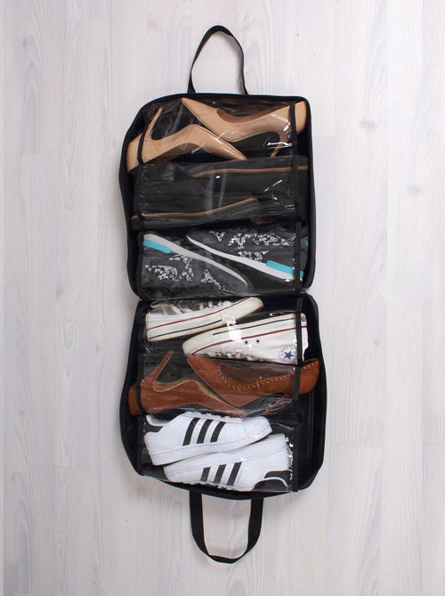 Mala de arrumação de calçado preta - Kiabi