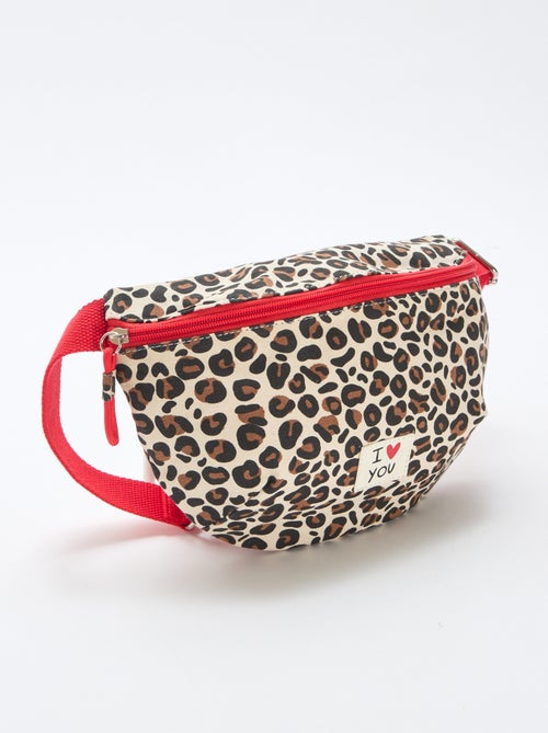 Mala de Cintura com estampado de leopardo 'Agathe Sorlet x Kiabi' - Dia dos Namorados - Kiabi