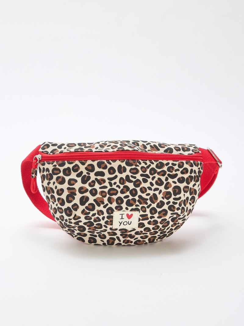 Mala de Cintura com estampado de leopardo 'Agathe Sorlet x Kiabi' - Dia dos Namorados Branco - Kiabi