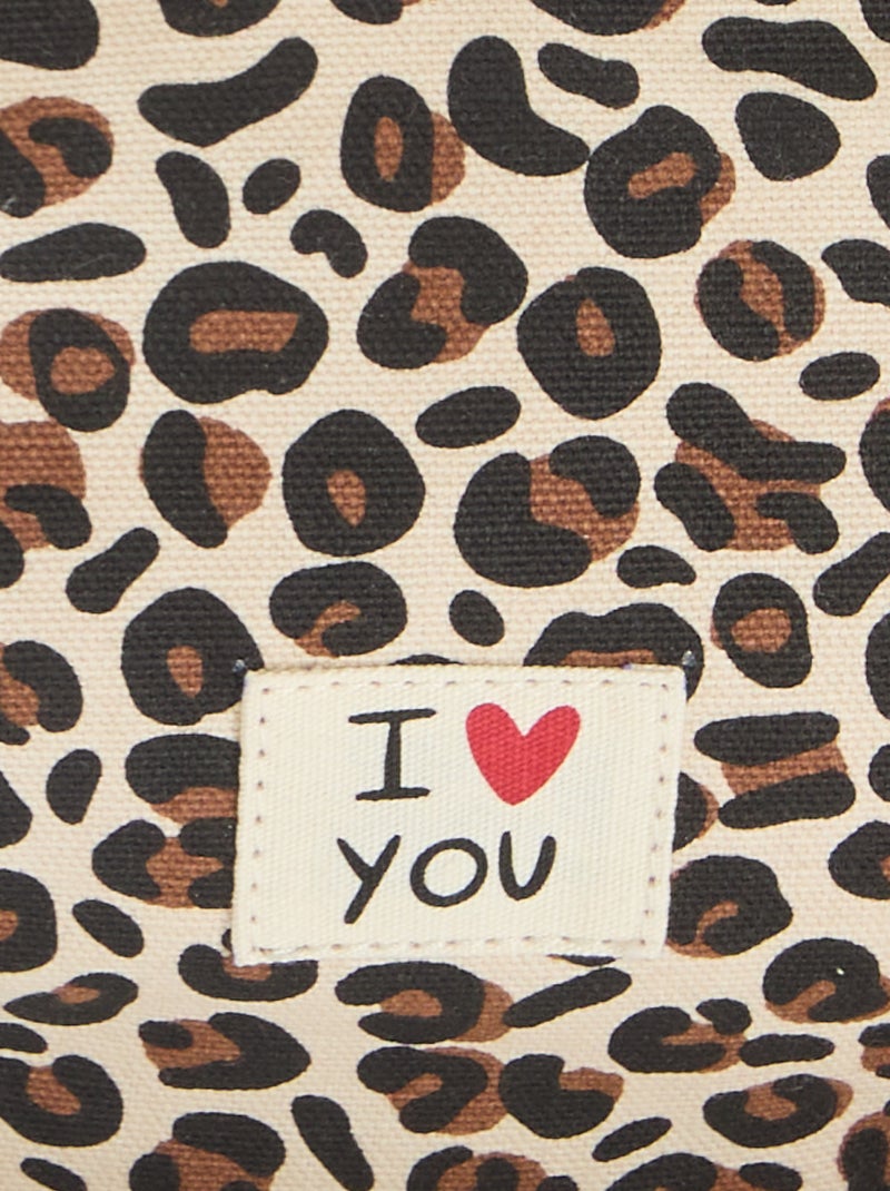 Mala de Cintura com estampado de leopardo 'Agathe Sorlet x Kiabi' - Dia dos Namorados Branco - Kiabi