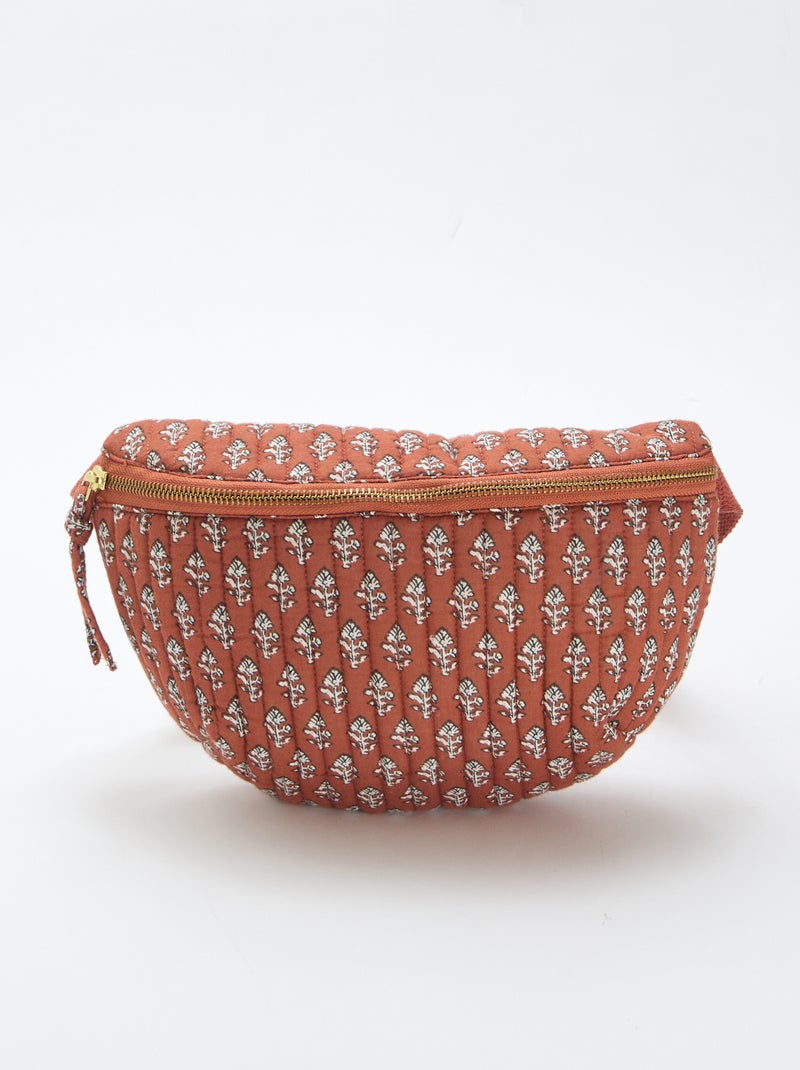 Mala de cintura com estampado fantasia Bege - Kiabi