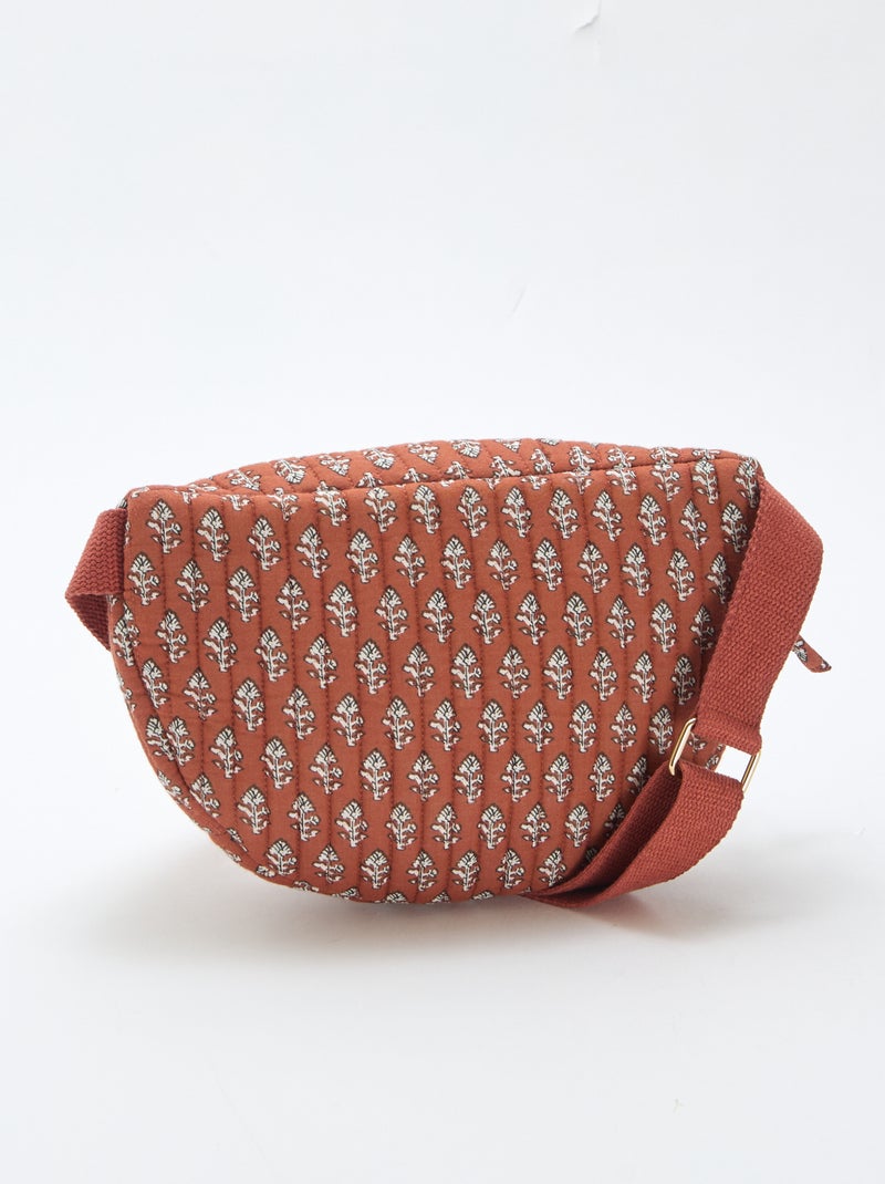 Mala de cintura com estampado fantasia Bege - Kiabi