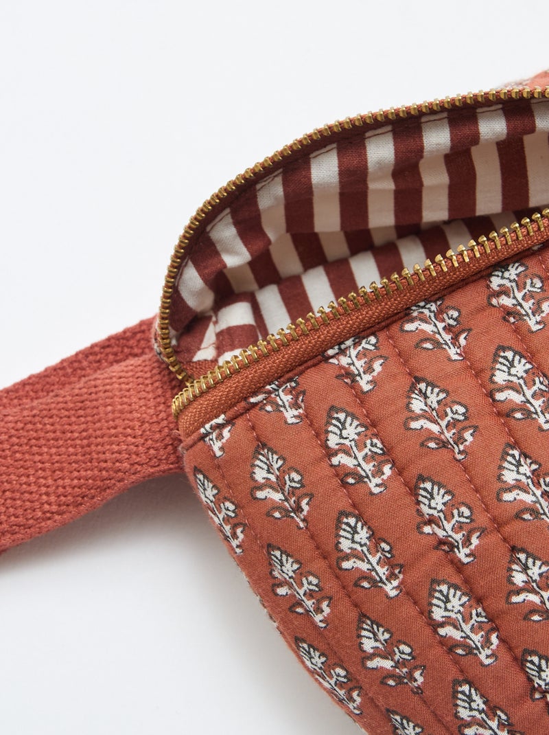 Mala de cintura com estampado fantasia Bege - Kiabi