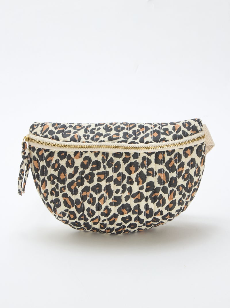 Mala de cintura com estampado fantasia Castanho - Kiabi